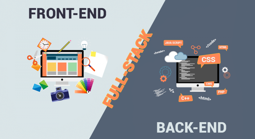 difference between frontend, full stack and backend